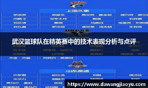 武汉篮球队在精英赛中的技术表现分析与点评