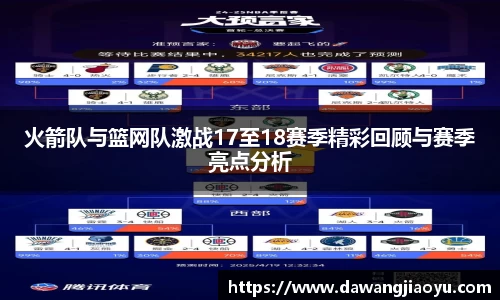 火箭队与篮网队激战17至18赛季精彩回顾与赛季亮点分析